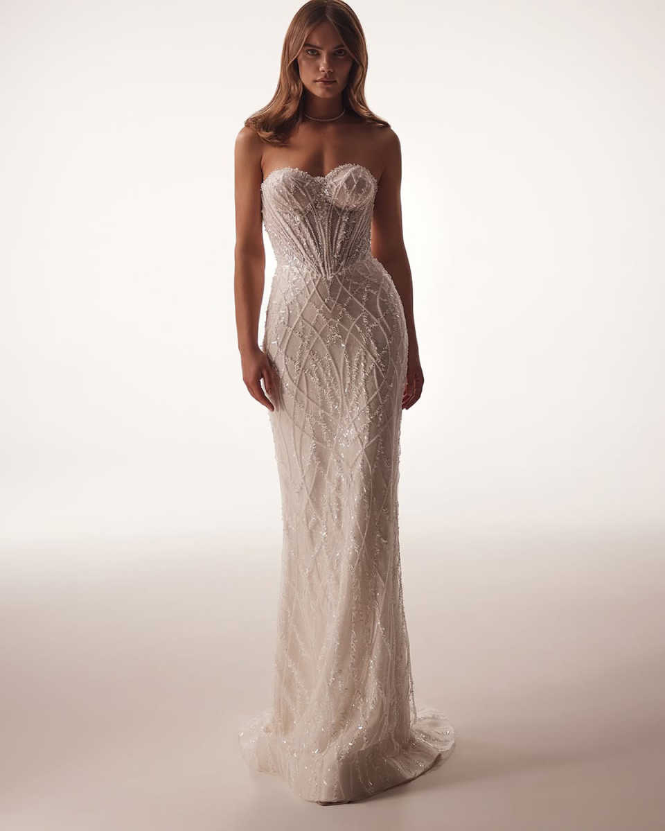 Elegant Mermaid Wedding Dress Sweetheart Neck Wrap Bridal Gowns Beaded Sequins Sweep Train Dresses Custom Made vestidos de novia