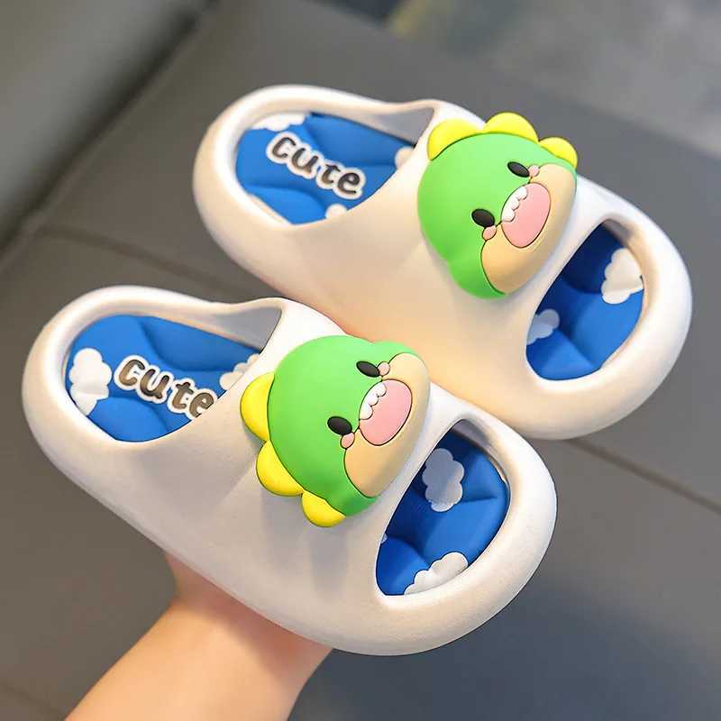 Childrens casual cartoon slippers princess cartoon indoor non-slip bathroom bath cute soft bottom in small children ChildrensT250311