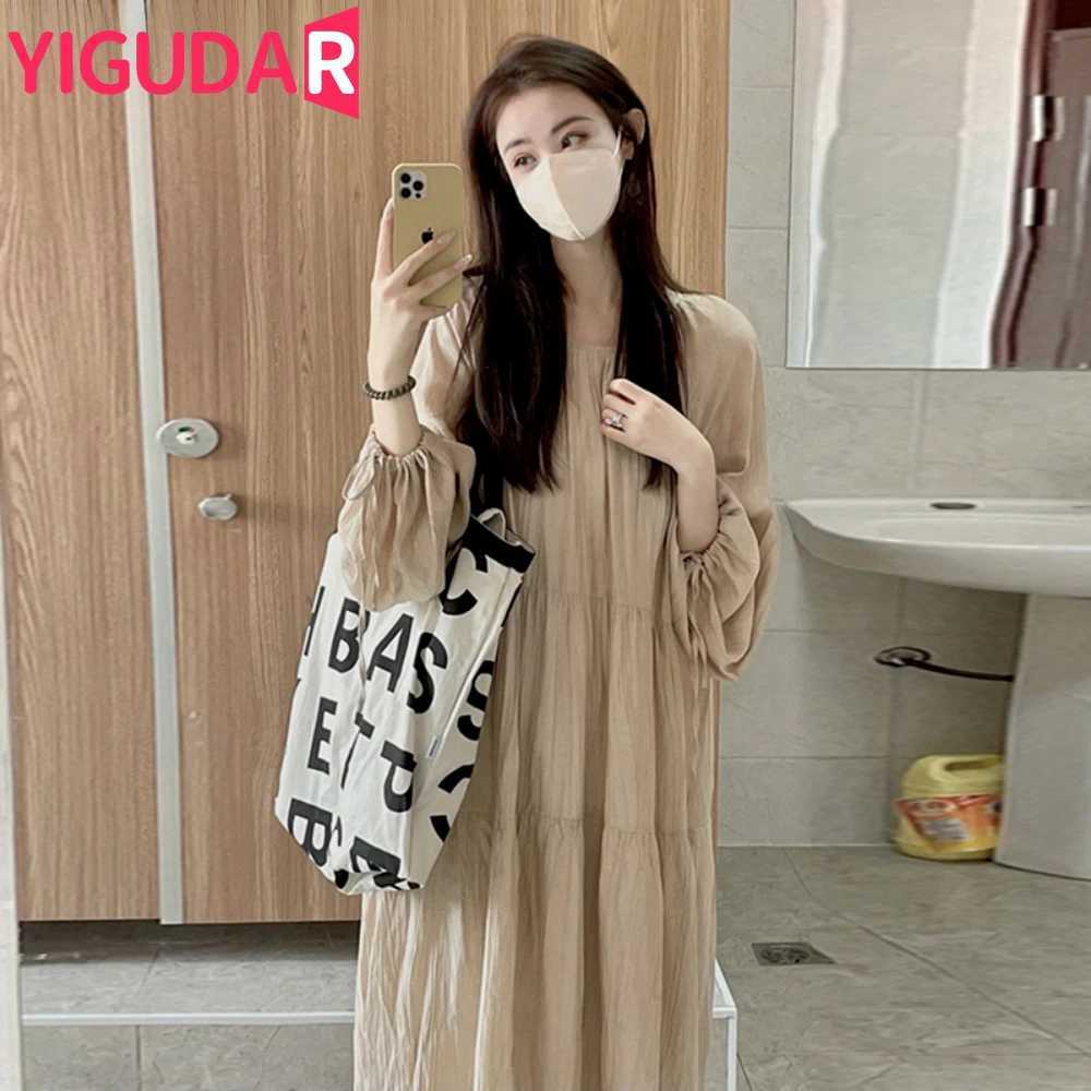 Maternity dress Spring Autumn Long Sleeve Loose Dress for Pregnant Women Mom vestidos de fotografia pregnancy photoshoot dressT250311