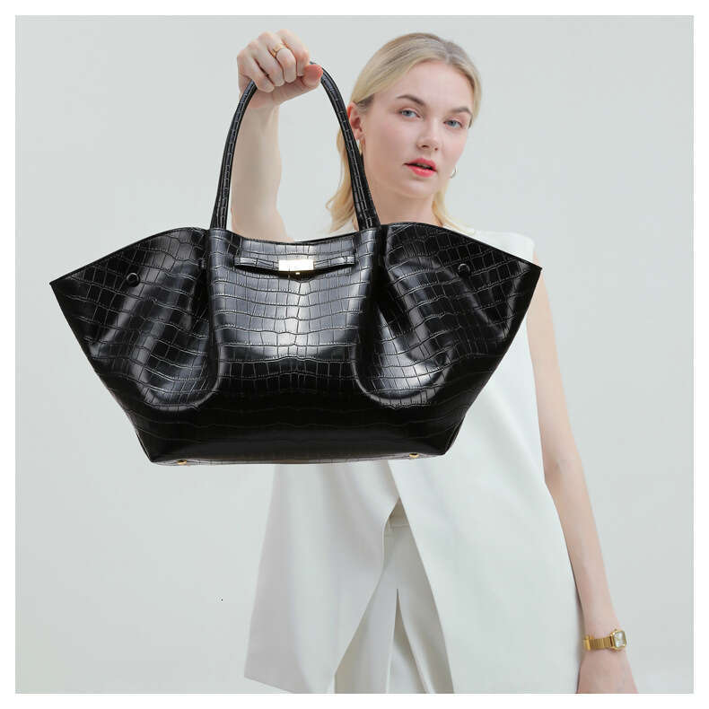 Women's Bags Handbag Tote Fashionable Stone Patterned Wing Large Capacity Commuting Tote Bag, High-End Women's Bag momei