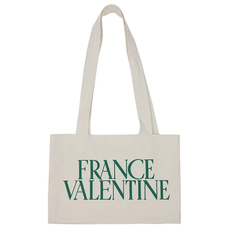 Female bags Canvas large capacity ins style Korean fashion casual tote bag versatile simple shoulder 250311