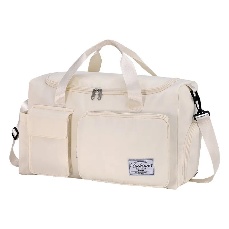 Largecapacity Handheld Shoulder Strap Waterproof Luggage Bag Storage Travel Multilayer 250311
