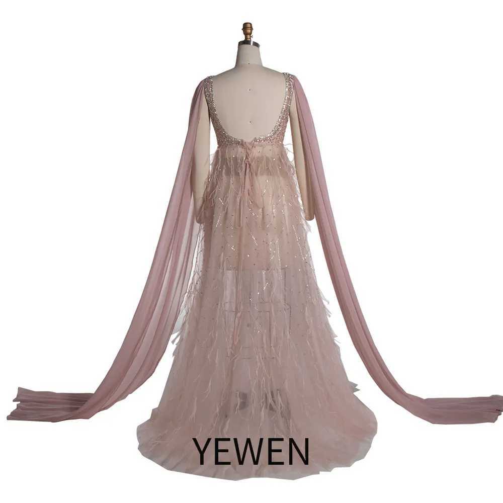 Handmade bead with oriental hair maternity photography dress long sleeved maternity photography dress YEWEN YW24073 X250224