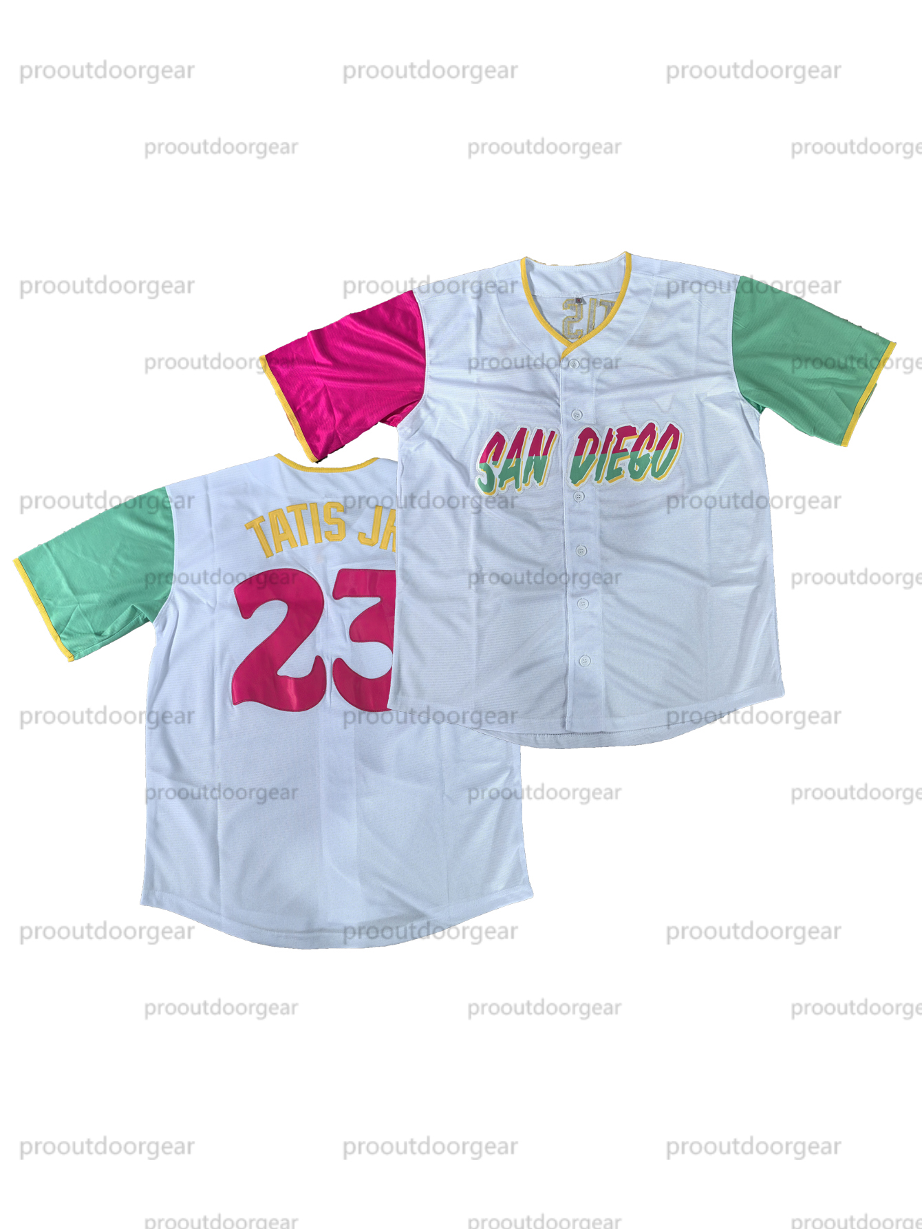 Tatis Jr. 23 Baseball Jersey Darvish Musgrove Campusano Bogaerts Cronenworth Machado Merrill Cease Custom Baseball Jerseys Mens Womens Youth