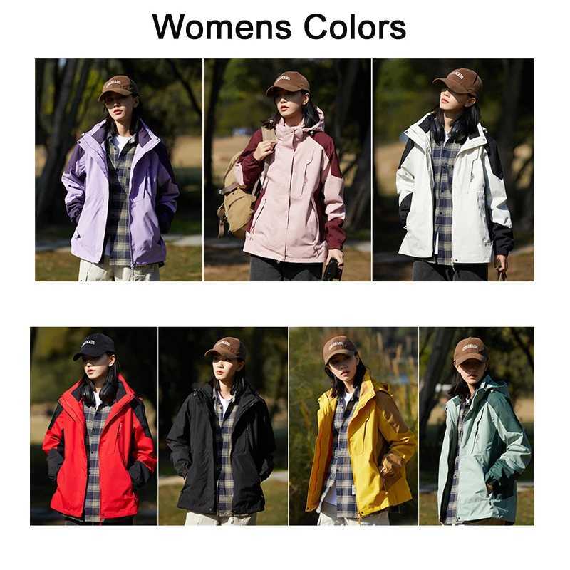 Windbreaker Hiking Jackets Women Outdoor Sports Clothes Waterproof Windproof Hiking Coat Reflective Zipper Climbing RainT250311