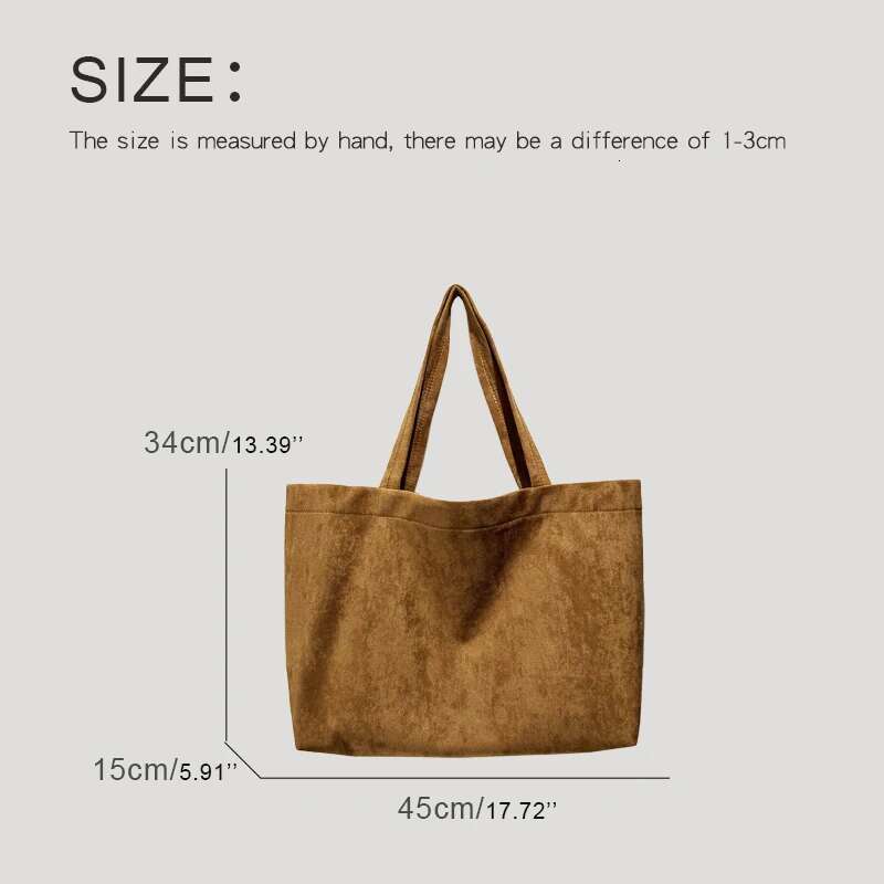 Oversize Soft Faux Suede Tote Bags For Women Designer Handbag Purses 2024 New In Vintage Large Capacity Underarm Shoulder