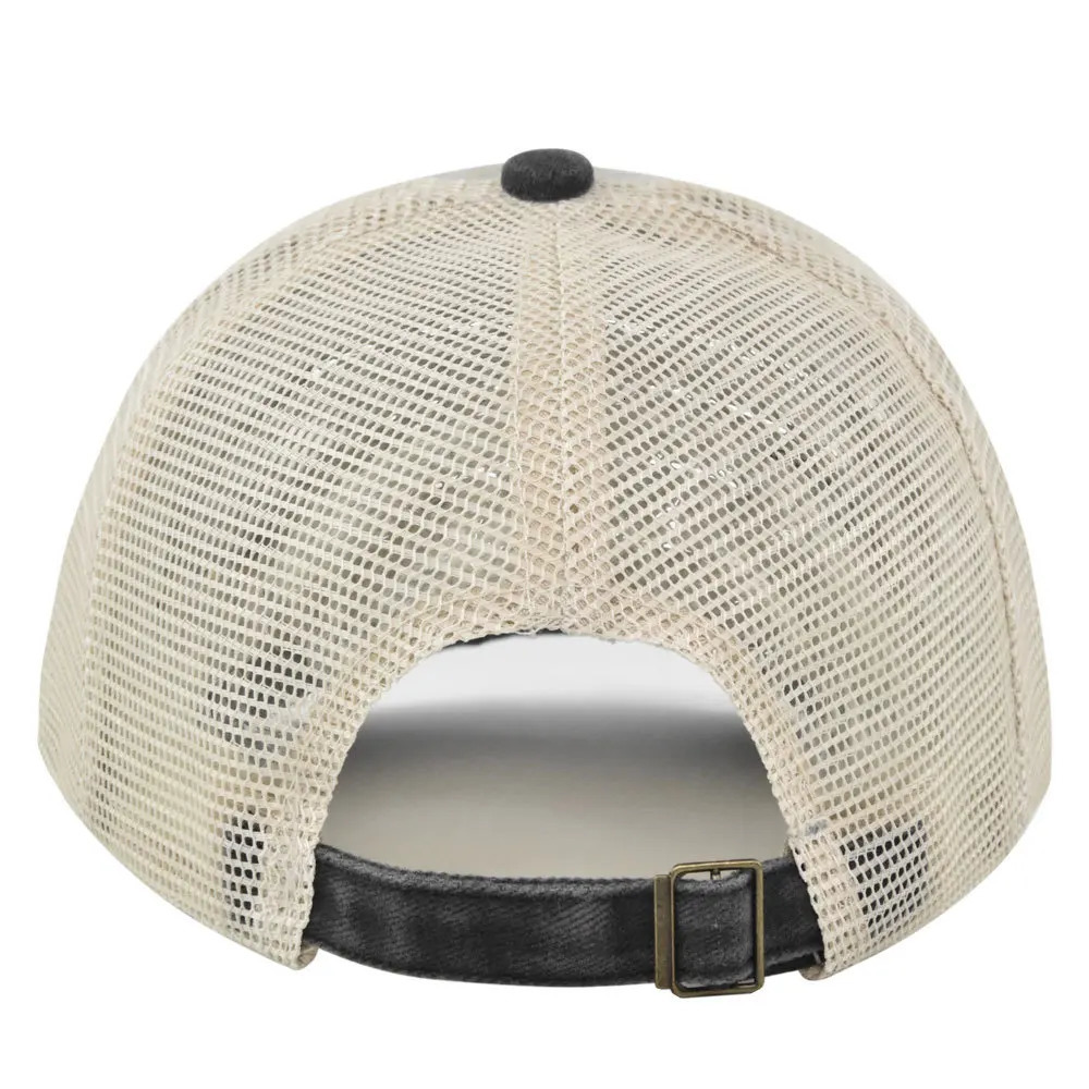 Retro Duotone Baseball Cap Men Women Washed Cotton Adjustable Casual Hip Hop Hat Mesh Breathable Streetwear Sun Visor Hats 250311