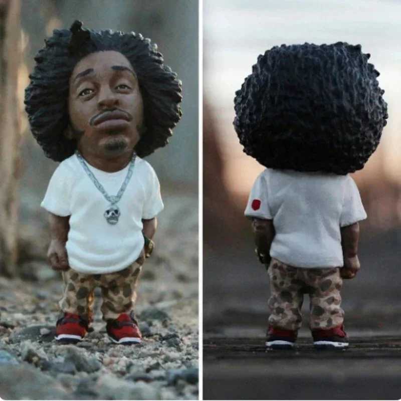 Tupac Figurine New Rapper Star Cool Hip Hop Guy Ornaments Creative Desktop Statue Home Living Room Office Decor Doll RapperT250310