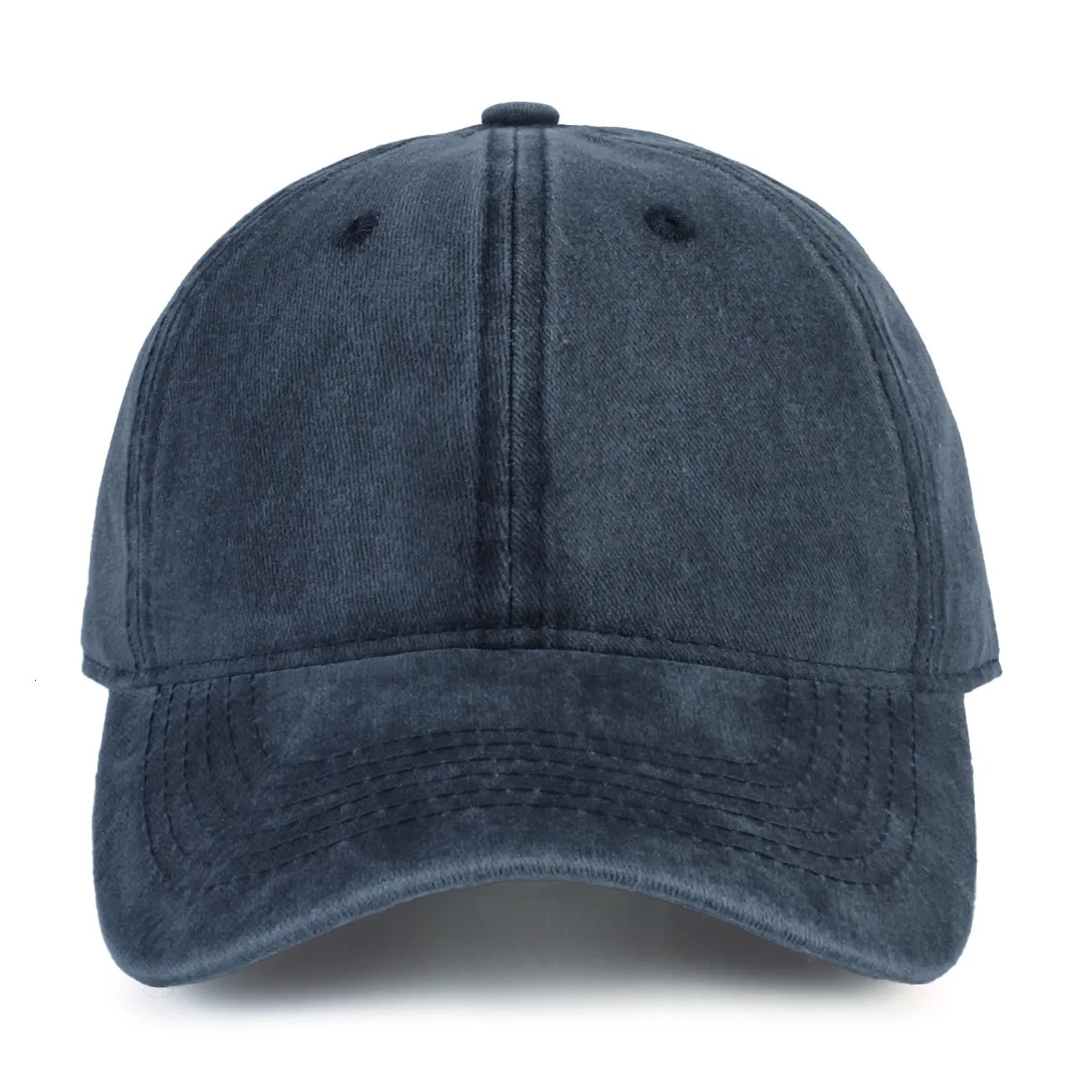 Cotton washed fabric baseball cap mens snap button retro casual dad hat adjustable truck sun shading and windproof 250311