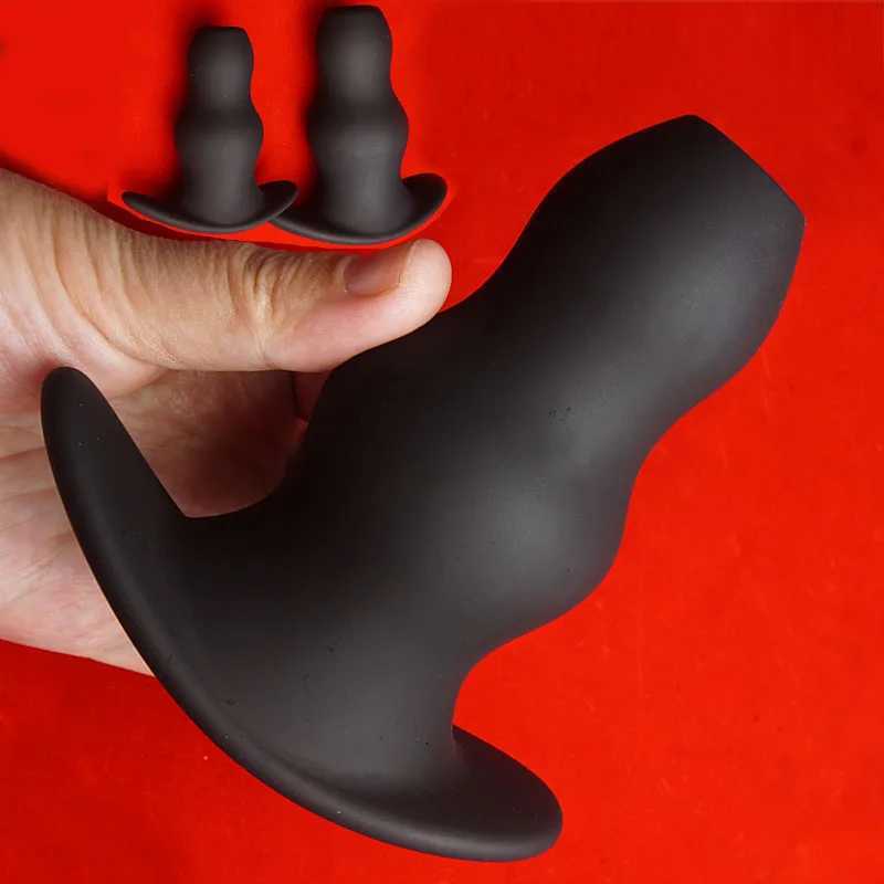 Silicone tunnel anal plug hollow buttocks anal diffuser sex toy anal plug Butplug prostate massageXJ250311