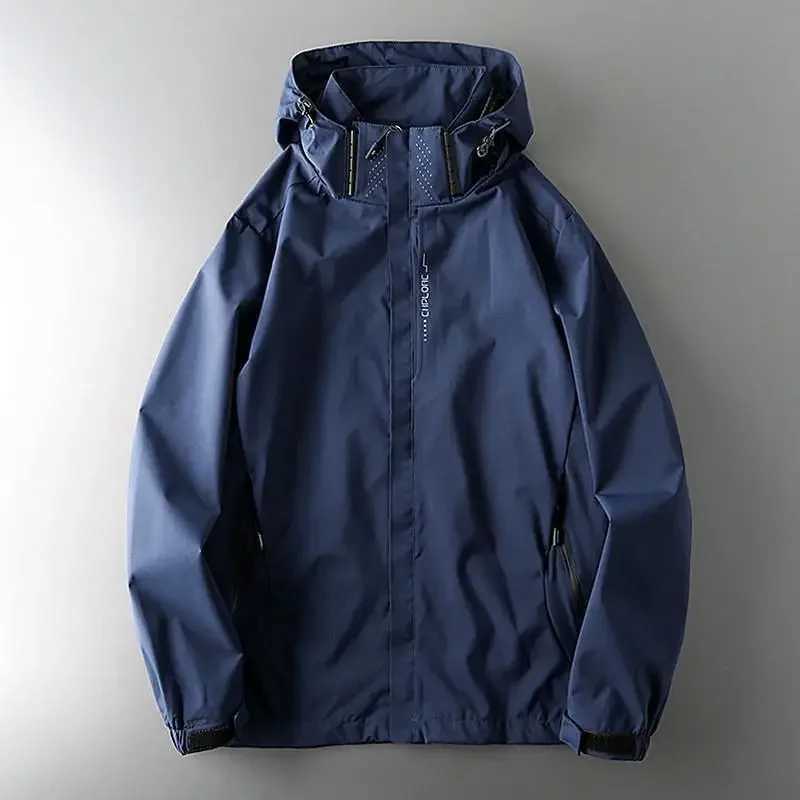 Outdoor Thin Mens Jacket For Spring Summer Windproof Waterproof Breathable Running Mountaineering Suit WindbreakerT250311