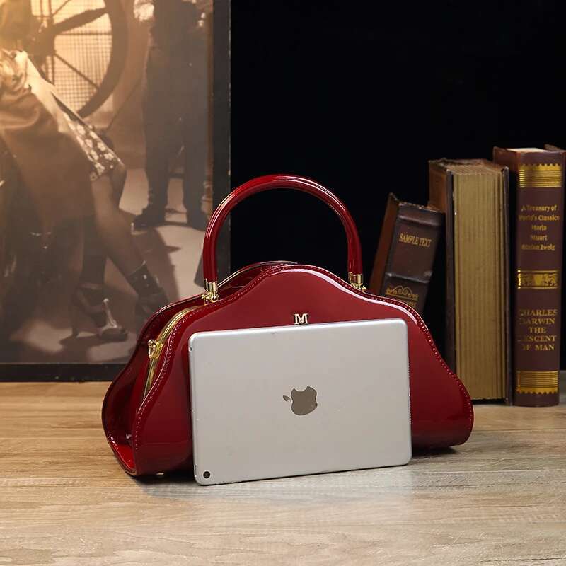 Wine Red Shoulder Vip Handbag Genuine Leather Women's Bag