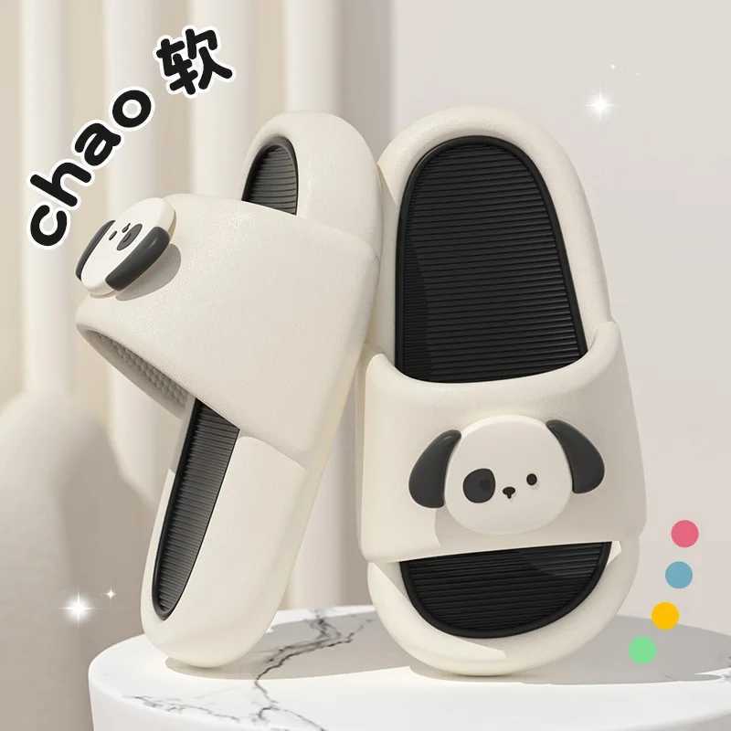 Lovely Summer Childrens Slippers Kids Sandals Soft Anti-Skid Cartoon Indoor Boy Girls Beach Shoes Bath Flip Flops BathroomT250311
