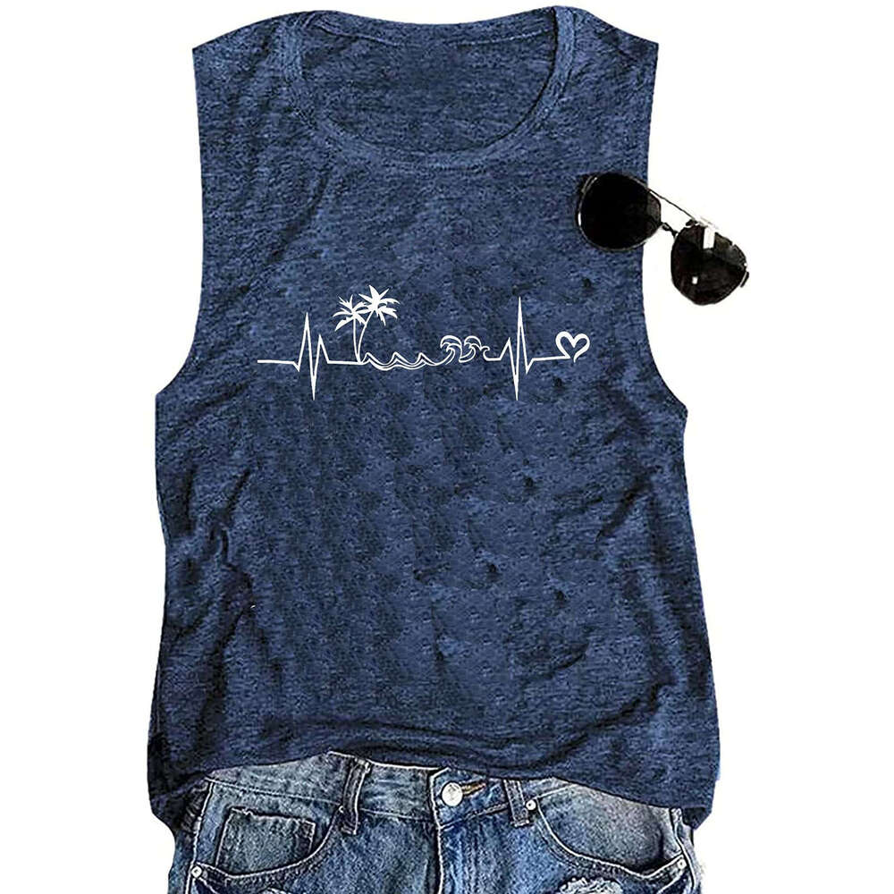Good Day Printed Women's T-shirt for E-commerce, 2025 New Casual Versatile Fashion Clothing