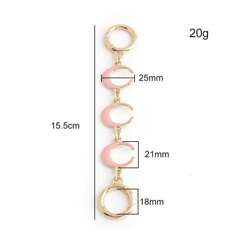 1PC Moon Shape Wallet Shoulder Bag Extension Chain with Alloy Spring Door Knocker for Underarm Replacement Accessories 250311