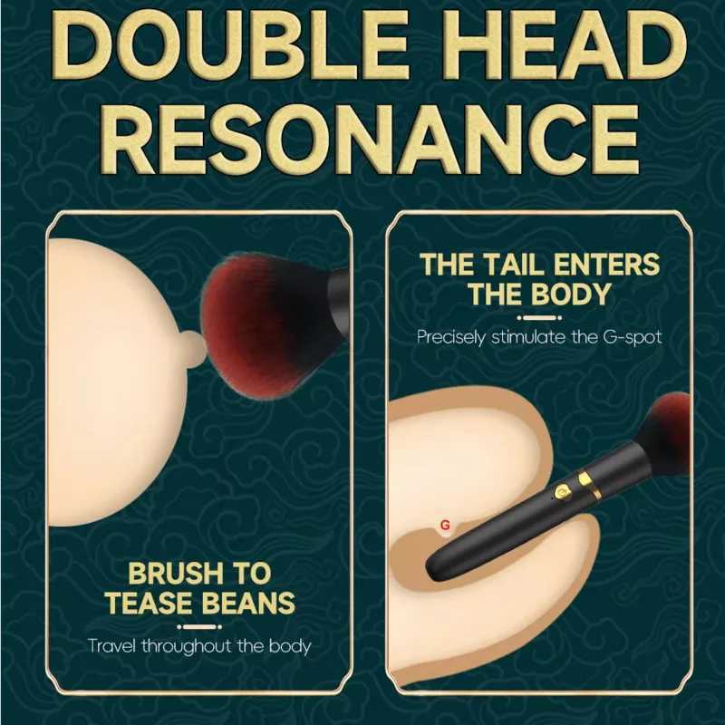 Vibration makeup brush massage with strong impact female orgasm orgasm stimulation 7-speed AV stick vibrator adult sex toyXJ250311