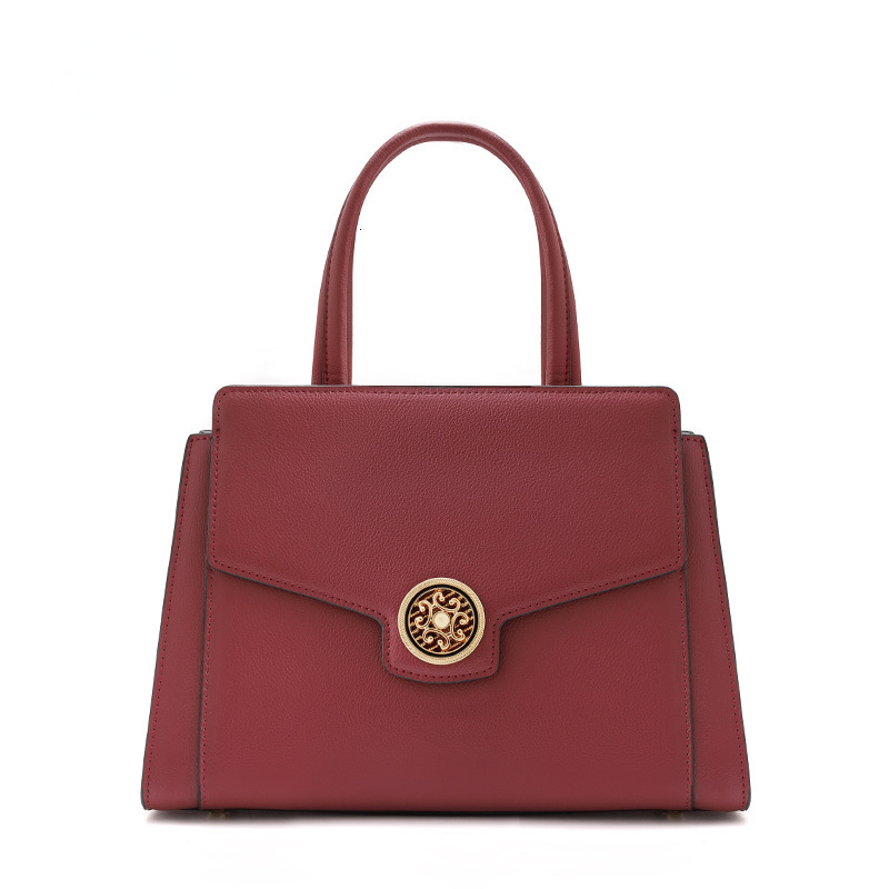 Made Of Genuine Leather 2025 New Chinese Style Handbag Mothers, With A High-End Feel Versatile Temperament, Suitable For Carrying Crossbody And Large 