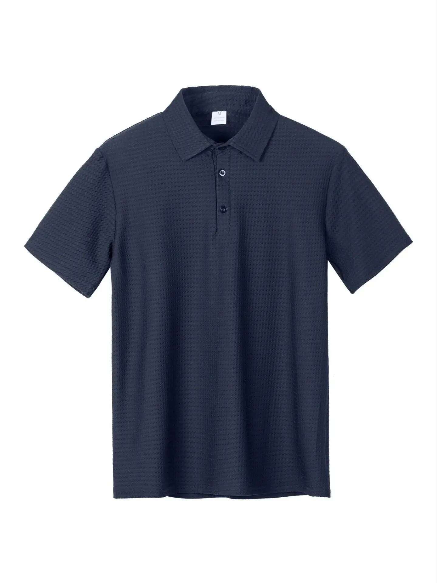 Cross-Border Summer Sell High-End New Quick Dry Men's Ice Silk Collar POLO Polo Shirt