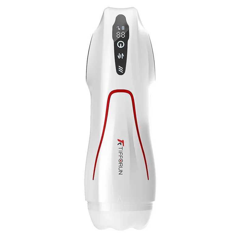 Male Masturbation Cup Masturbation Machine Heating 9-Frequency Vibration Pump Interactive Sound Oral Sex Adult Sex ToyXJ250311
