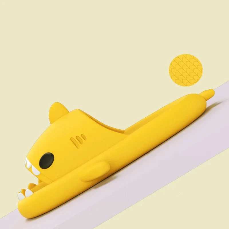 Eyriphy Shark Sandals For Kids Summer Cute Beach Shoes Children Fashion Casual Home Slides Flat Soft Sole Cozy Cartoon SlippersT250311