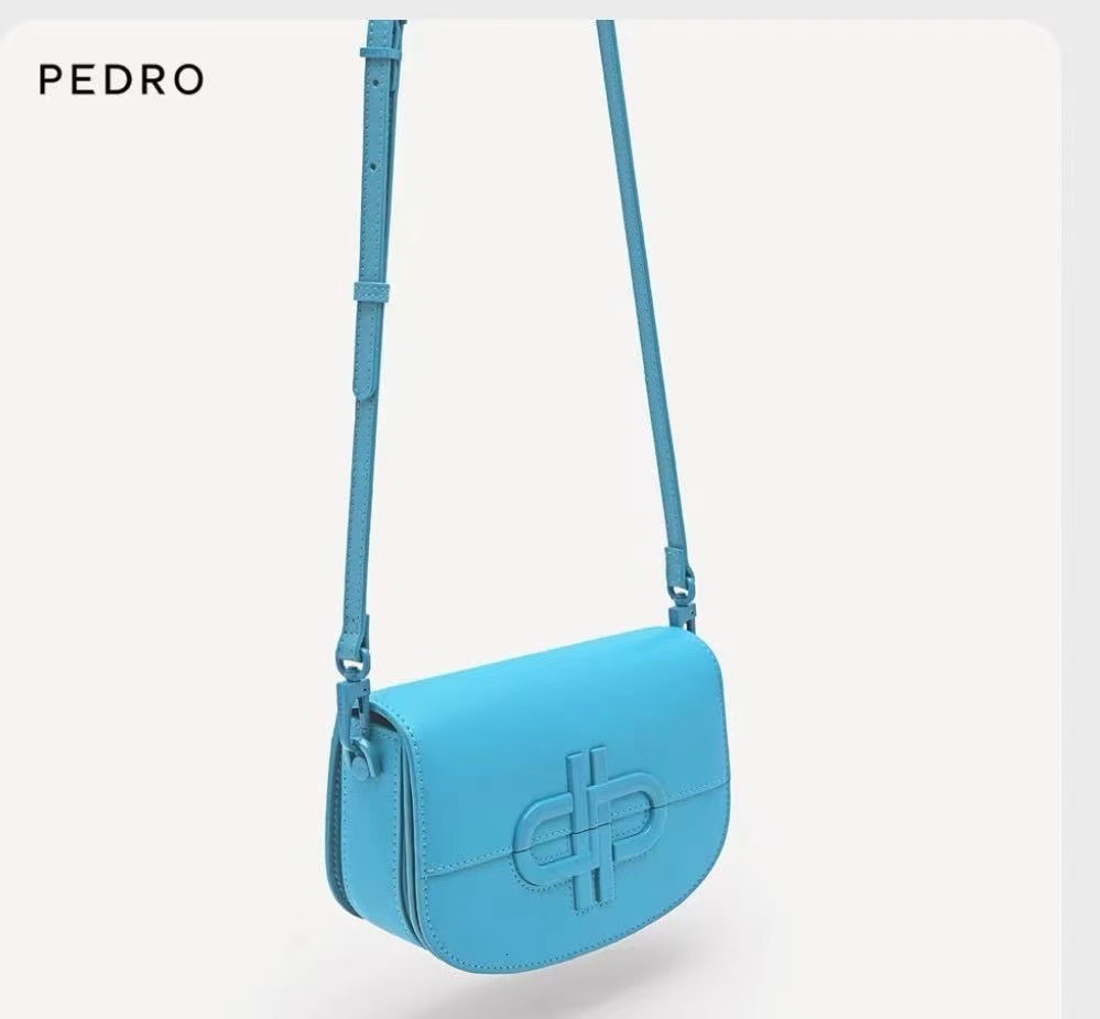 PEDRO Leather Underarm 24 Spring Icon Series Women's Slant Saddle Fashion Shoulder Bag