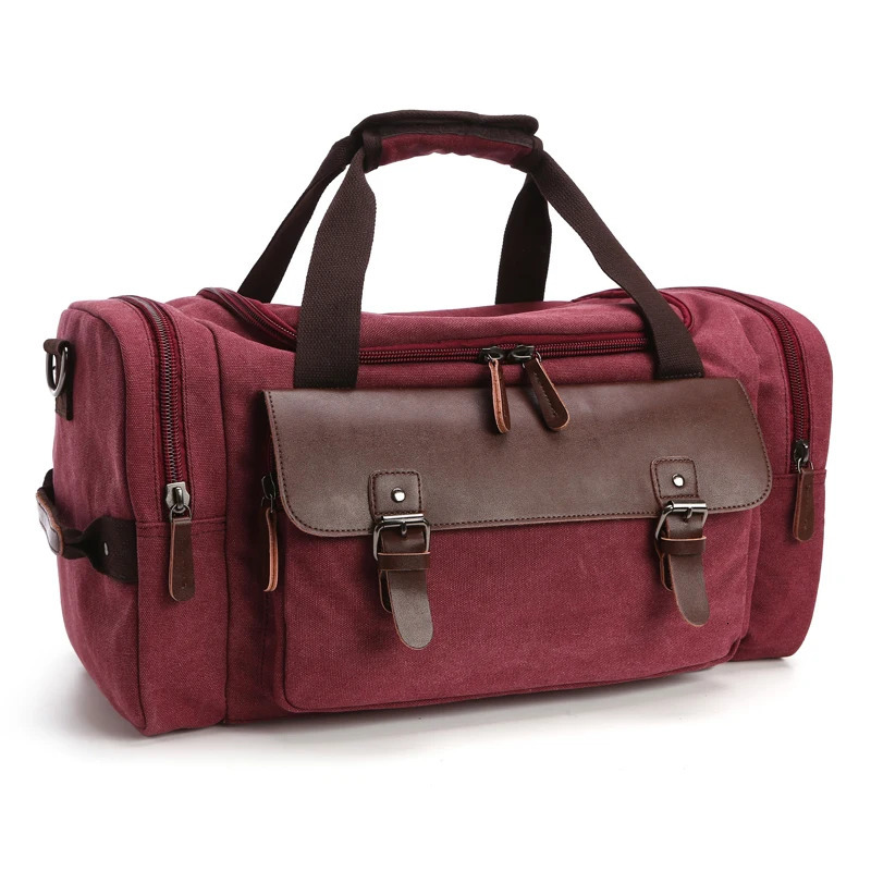 High Quality Man Canvas Bag Black Outdoor Hiking Handbags Men Travel Duffle Large Capacity Shoulder Bags For Boy 250311