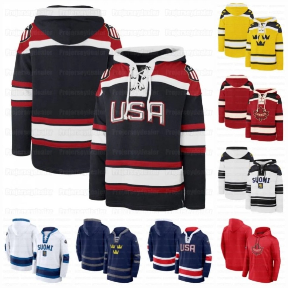 2025 4 Nations Face-off Team USA Canada Sweden Finland Hockey Hoodies 11