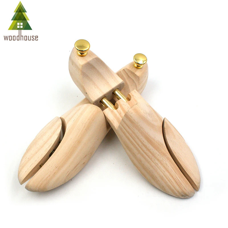 Mens and Womens Shoe Trees Twin Tube Adjustable Zealand Pine Wood Shoe Tree 250305