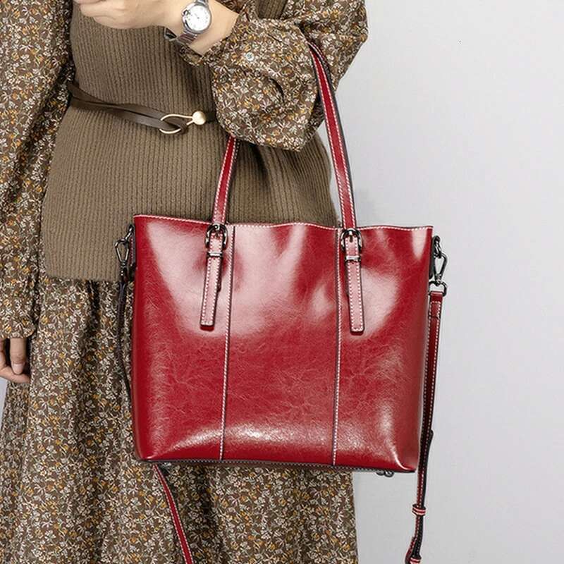 Burminsa Cowhide Genuine Leather Large Tote For Women 2025 Designer Shopping Shoulder Bags Office Ladies Handbags