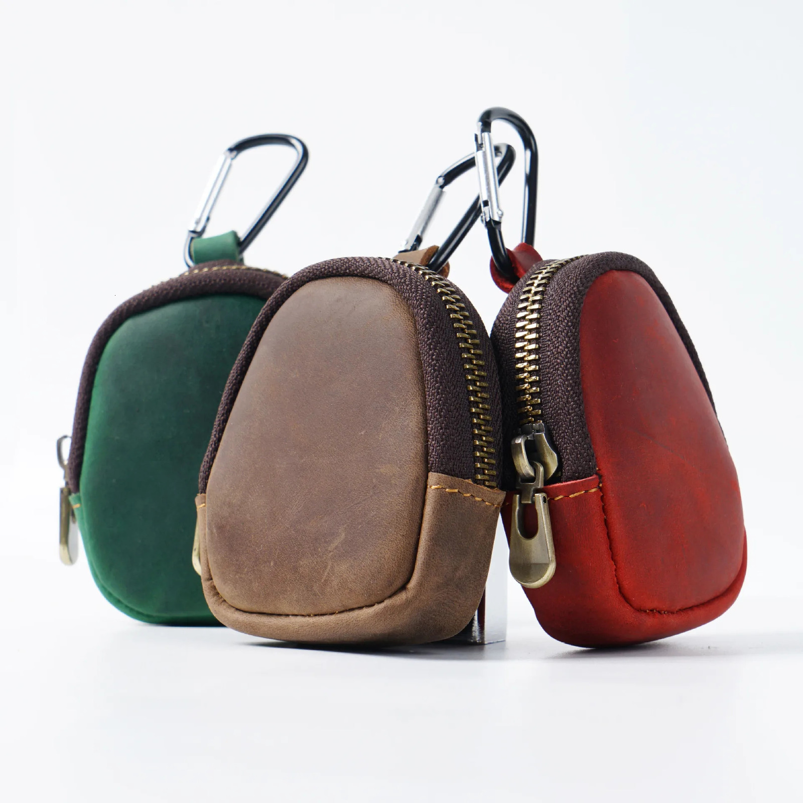 Original leather car key butler stand mens multifunctional wallet womens cowhide zipper coin 250311