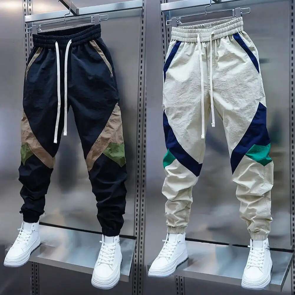 Men s Multi Pocket Elastic Jogging Pants Khaki Pants Harem Multi Pocket Fashion Designer High quality Pure Cotton Oversized Loose Casual Pants 2025 Su