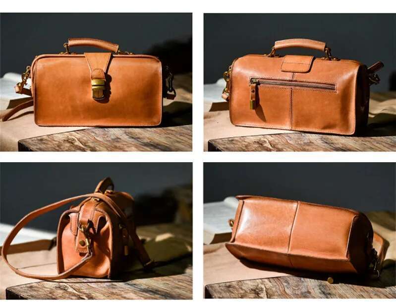 Organizers designers handmade vintage genuine leather women's handbags outdoor party fashion real cowhide shoulder bag