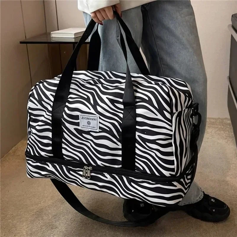 Animal pattern shoulder bag travel storage 250311