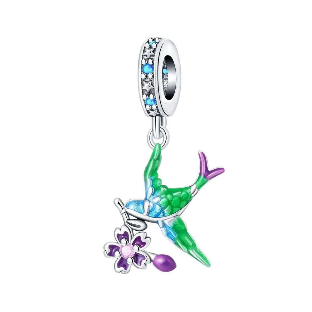 Spring style Swallow Snail Pendant DIY Bead Charms Jewelry Accessories Bracelet 925 Sterling Silver New Style