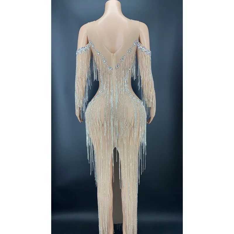 Deluxe Diamond Water Diamond Maternity Dress with Crystal Edges Used for Photo Shooting Baby Shower Dress Stretch Maternity Dress X250224