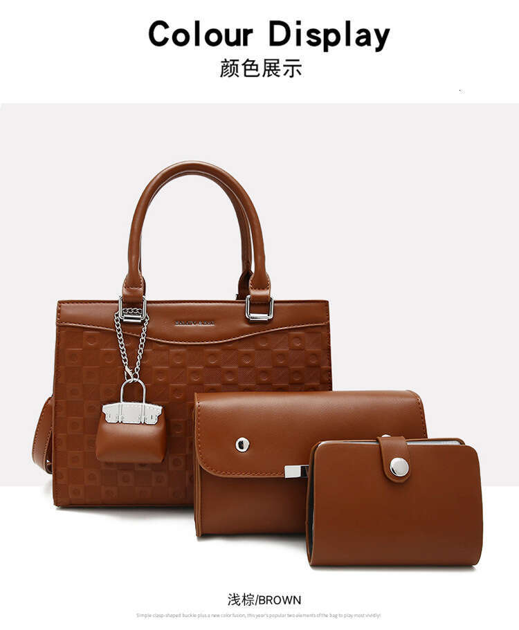 2025 New Fashion Large Capacity Women's Mother and Child Bag Single Cross Shoulder Handbag
