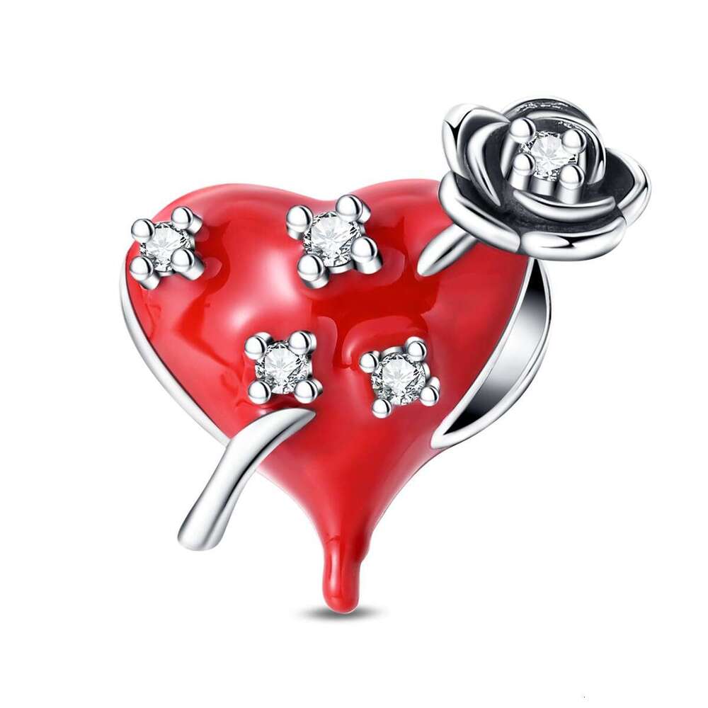 New Hot Selling S925 Jewelry DIY Jewelry Accessories Fit Snake Chain beads Bracelet 925 Sterling Silver Halloween Skull Rose Charms Bead
