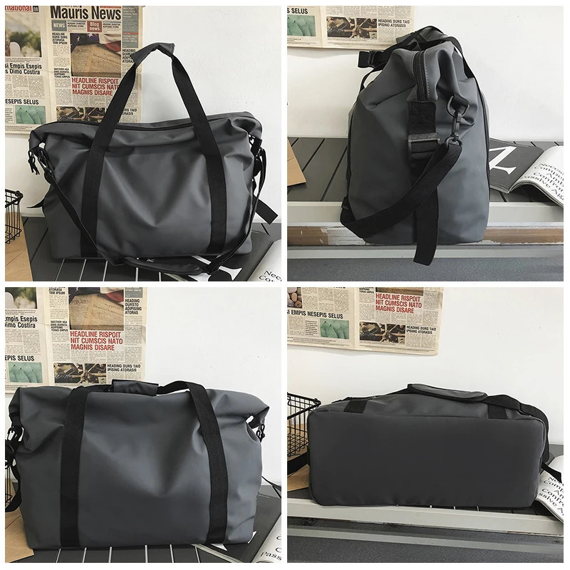 Custom travel bag with printed for couples large capacity shoulder luggage sports fitness 250311