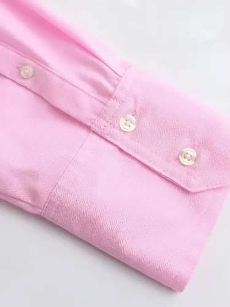 TRZALoose Asymmetric Shirts for Women Long Sleeve Front Button Female Blouses Chic Tops Fashion 250311