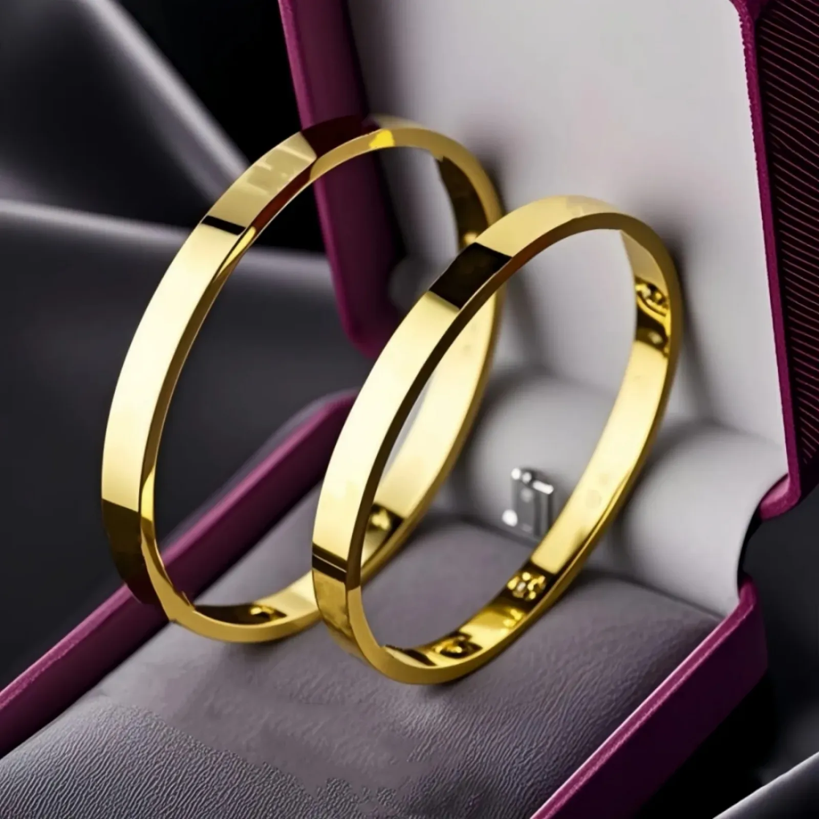 Men's Bracelet Rose Gold Bracelet Women's 316L Stainless Steel Designer Jewelry Luxury Design Couple Birthday Engagement Gift Classic Fashion