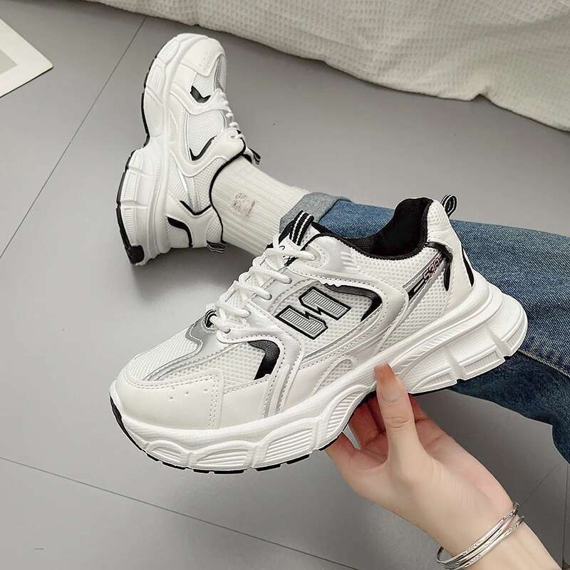 2025 New Model New Spring Autumn Women's Jogging Sneakers Fashion Casual White Breathable Tennis Low Top Vulcanized Shoes Outdoor Trainers