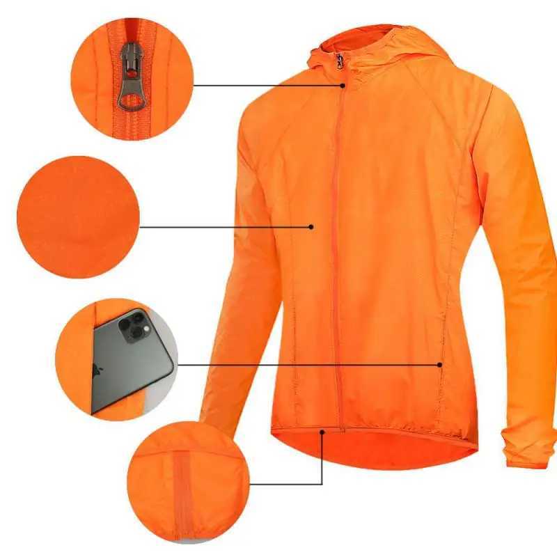 Camping Rain Coat Unisex Windbreaker Women Men Waterproof Jacket Sun Protect Clothing Trekking Fishing Rain Wind Breaker JacketT250311
