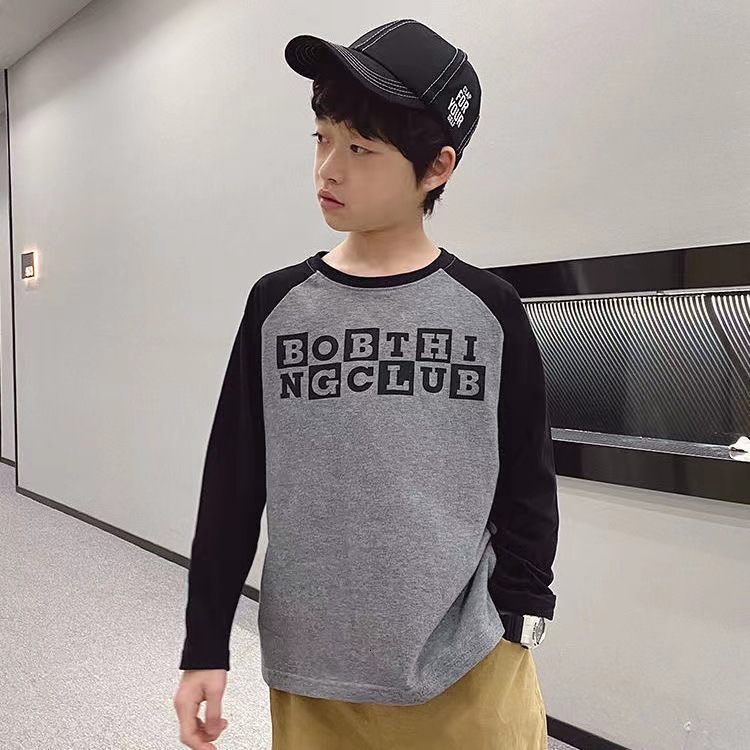 Ddmyshoesvip Boys Long Sleeved Autumn New Clothing Korean Version Chinese Children S Anime Printed Raglan T Shirt With A Trendy Base