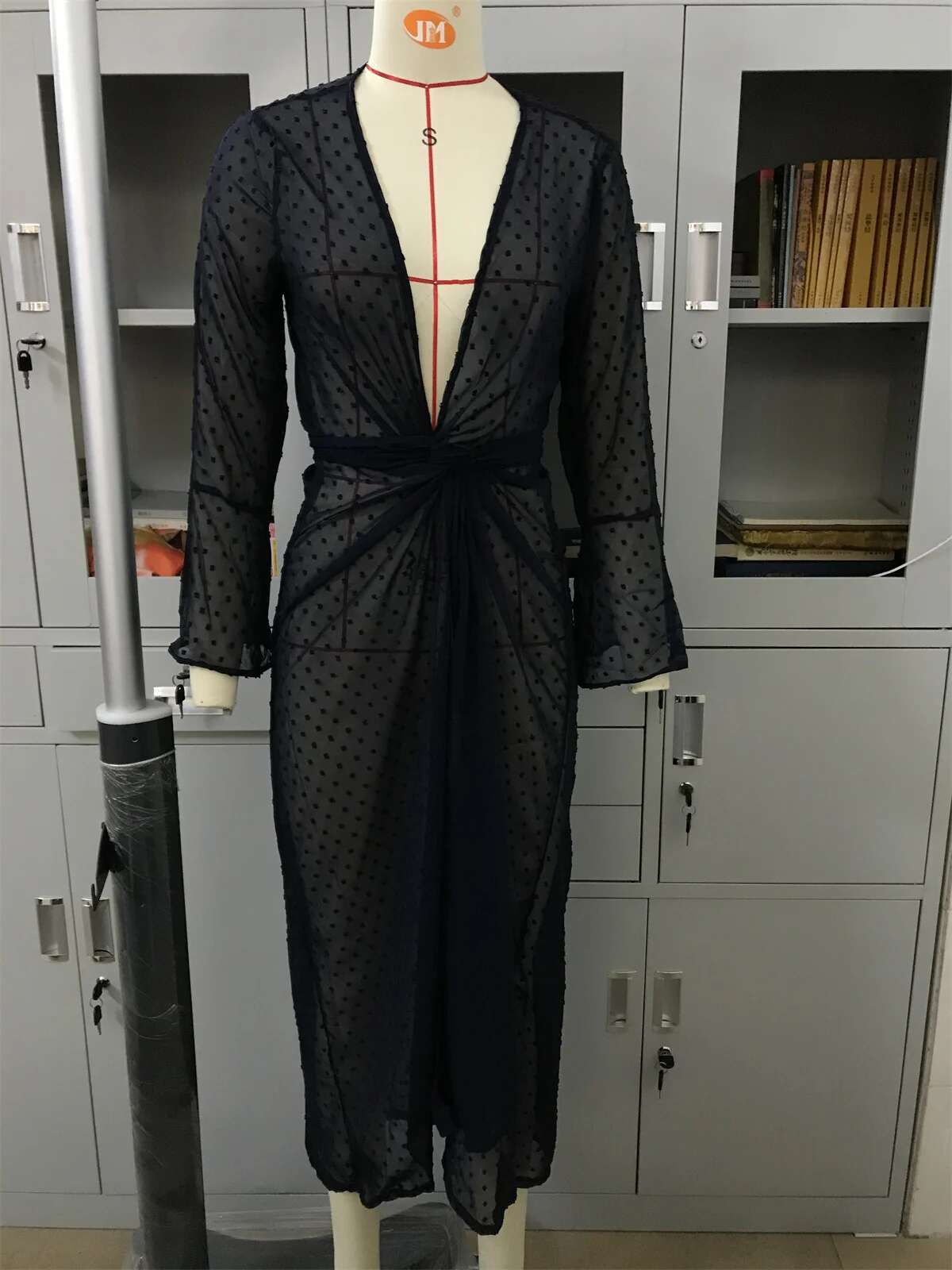 Jacquard Navy Dress Beach Cover Up Woman Swimwear Bikini Tunic Long Pareos Robe Plage Beachwear Outfit