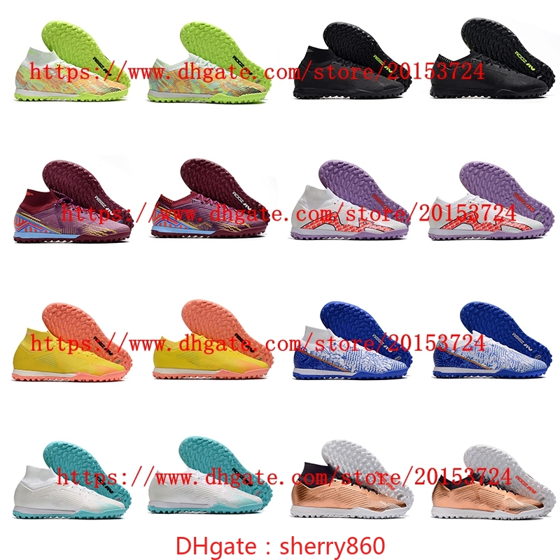 2022 mens soccer shoes IX Elite TF Turf football boots cleates Firm Ground Trainers