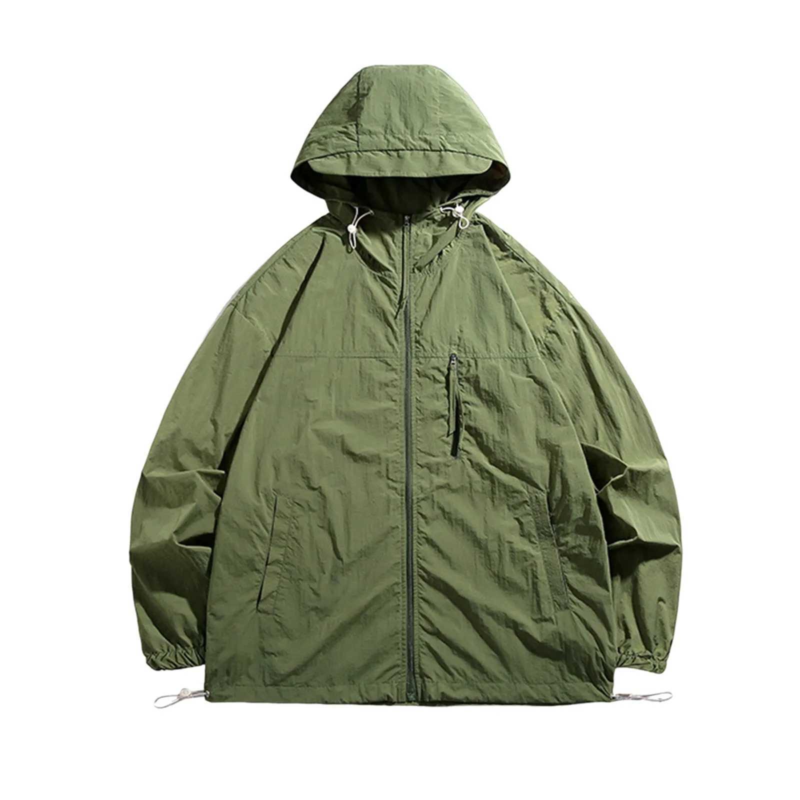 Anorak No 8 Mens Summer And Autumn Sunscreen Windproof And Rainproof Autumn And Winter MenS Stand Collar Casual Zipper JacketT250311