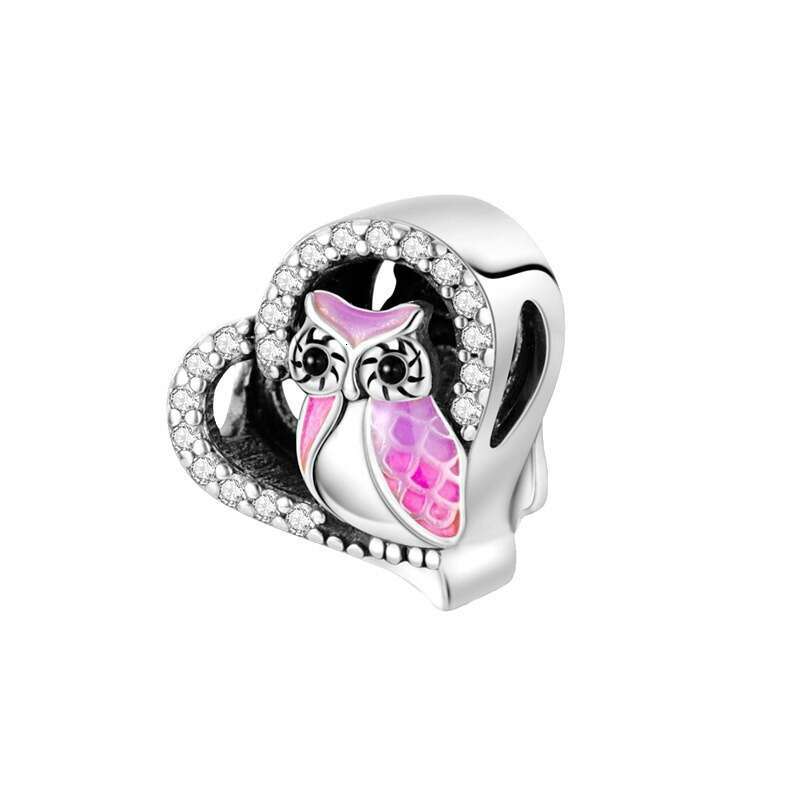 All kinds of 925 Sterling Silver Bead Charms for DIY Bracelet Pendant Accessories Animal Owl Rabbit