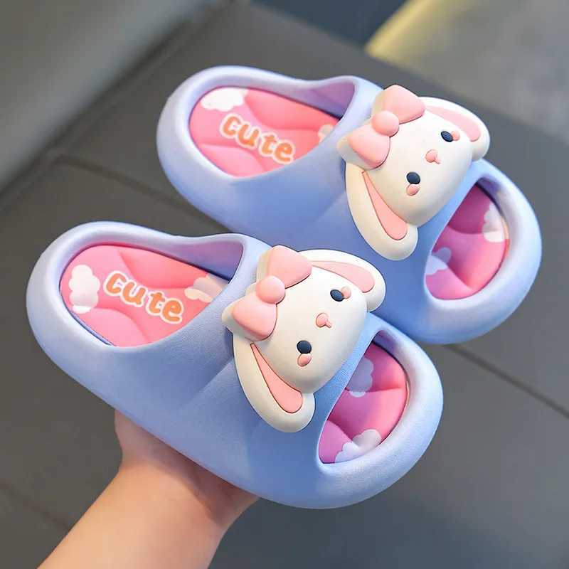 Childrens casual cartoon slippers princess cartoon indoor non-slip bathroom bath cute soft bottom in small children ChildrensT250311