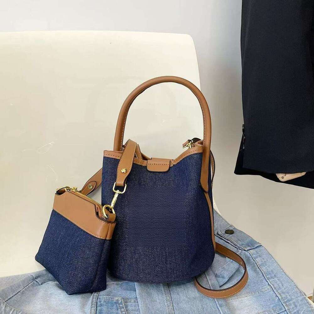 Small handbag with niche design, women's new trendy, fashionable, personalized shoulder bag, western-style crossbody bucket bag