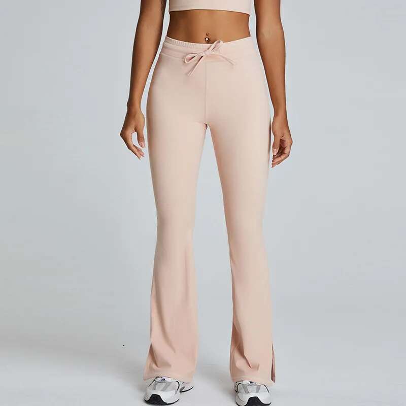 Women High Waist Threaded Flare Slim Solid Color Elastic Butt Lift Skinny Yoga Leggings Gym Fiess Runing Pants